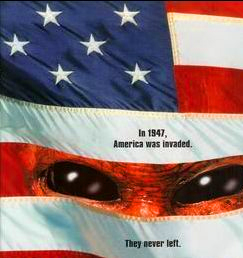 America invaded by space creatures in 1947 says crazy web site 